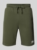 Alpha Industries Sweatshorts mit elastischem Bund und Tunnelzug Oliv