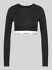 Calvin Klein Underwear Cropped Longsleeve mit Rundhalsausschnitt Black