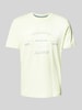 Tom Tailor Regular Fit T-Shirt aus reiner Baumwolle mit Label Print Neon Gelb