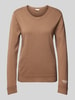 LIU JO SPORT Strickpullover mit Label-Stitching Cognac