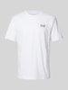 EA7 Emporio Armani T-Shirt mit Label-Print Weiss