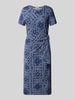 s.Oliver RED LABEL Tailliertes Freizeitkleid aus Baumwoll-Mix Marine