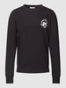 Jack & Jones Sweatshirt mit Motiv-Print Modell 'INK' Schwarz