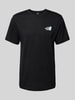 The North Face T-Shirt mit Label-Print Black
