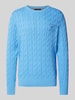 Tommy Hilfiger Strickpullover mit Zopfmuster Royal