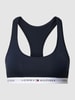 TOMMY HILFIGER Biustonosz typu bralette z tyłem o kroju bokserki model ‘UNLINED’ Ciemnoniebieski