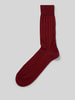 PAUL SMITH Socken mit geripptem Abschluss Bordeaux