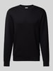 SELECTED HOMME Sweatshirt mit gerippten Abschlüssen Modell 'EMANUEL' Black