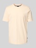 BOSS T-Shirt mit Label-Print Modell 'Thompson' Apricot