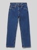 Garcia Wide leg jeans met Franse steekzakken, model 'Ilyano' Blauw