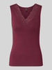 VERO MODA Regular Fit Top aus Viskose-Mix Modell 'ROSA' Bordeaux
