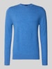 Christian Berg Men Strickpullover aus Wolle-Kaschmir-Mix Bleu Melange