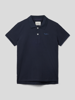 Pepe Jeans Poloshirt met labelprint, model 'THOR' Marineblauw