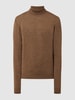 MAERZ Muenchen Strickpullover mit Rollkragen Cognac