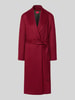 HUGO Regular fit lange jas met wol model 'Mindina' Donkerrood
