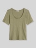 Marc O'Polo Regular Fit T-Shirt aus reiner Baumwolle Oliv