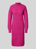 Christian Berg Woman Strickkleid mit Turtleneck Fuchsia