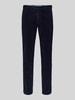 Mmx Slim fit corduroy broek met achterzakken, model 'Lupus' Marineblauw