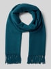 Pieces Schal mit Fransen Modell 'NOAH' Petrol