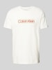 Calvin Klein Jeans T-Shirt mit Label-Print Offwhite