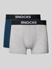 Snocks Trunks mit elastischem Bund im 2er-Pack Dunkelblau