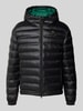 Blauer Usa Steppjacke mit Kapuze Modell 'CHARLES' Black