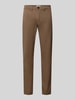 Selected Homme Slim Fit Chino aus Baumwoll-Mix Modell 'GABARDINE' Dunkelbraun