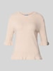 MORE & MORE Shirt met lange mouwen met viscose Beige