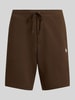 Polo Ralph Lauren Regular Fit Sweatshorts aus Baumwoll-Mix mit Logo-Stitching Dunkelbraun