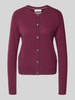Christian Berg Woman Kurtka z dzianiny z kaszmiru z okrągłym dekoltem Bordowy