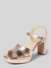 Tamaris Sandalette mit Plateausohle Gold