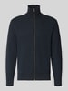 Marc O'Polo Regular Fit Strickjacke aus reiner Baumwolle Dunkelblau