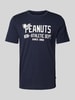 s.Oliver RED LABEL Regular fit T-shirt met Peanuts-print Marineblauw