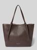 Marc O'Polo Shopper van echt runderleer, model 'BELLI' Donkerbruin
