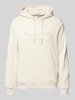 Pepe Jeans Hoodie met labelstitching, model 'New Nouvel' Offwhite