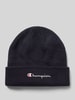 CHAMPION Beanie met labelstitching Donkerblauw