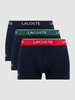 Lacoste Trunks mit Label-Detail im 3er-Pack Blau