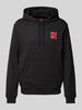 HUGO Hoodie mit Label-Print Modell 'Dimonihood' Black