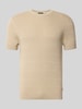 JOOP! COLLECTION Strickshirt mit Strukturmuster Modell 'Elio' Beige