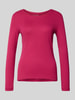 Christian Berg Woman Bluzka z długim rękawem z dekoltem okrągłym Fuksjowy