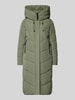 khujo Gewatteerde lange jas met capuchon, model 'TEPLE' Groen