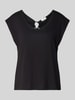 s.Oliver RED LABEL Loose Fit T-Shirt aus Baumwoll-Modal-Mix BLACK