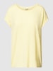 Vero Moda T-shirt met ronde hals, model 'PLAIN' Lichtgeel