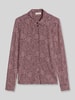 Marc O'Polo Regular fit blouse met lange mouwen van viscosemix Felroze