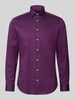 Christian Berg Men Regular Fit Business-Hemd mit Kentkragen Violett