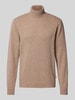 Casual Friday Rollkragenpullover mit Label-Detail Modell 'Karl' Camel Melange