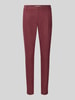 MOS MOSH Slim Fit Anzughose aus Baumwoll-Mix Bordeaux