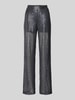 Vero Moda Loose Fit Meshhose mit Paillettenbesatz Modell 'SAFINA' Anthrazit