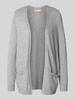 Only Regular Fit Cardigan aus Viskose-Mix Modell 'LESLY' Hellgrau Melange