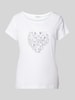 Marc O'Polo T-Shirt mit Statement-Print Weiss